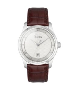 BOSS Montre Analogique à Quartz pour Homme Collection Principle Populaire aux États-Unis : Noir, Marron, Bleu et Vert av