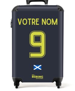 ValiseCabine NoBoringSuitcases Petite et Pratique pour Voyage, Bleu Marine, 55x35x25cm