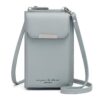 Sac Téléphone Portable Reetee Femmes en Cuir avec Porte-Carte et Bandoulière Amovible pour Femme