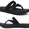 COFACE Tongs Femmes Orthopédiques ConfortABLE Soutien Voûte Plantaire Antidérapantes Tongues Été Plage Piscine Yoga Mixt