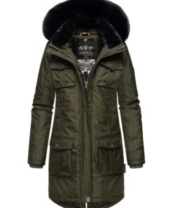 Navahoo B845 Parka d'hiver pour femme chaude avec doublure en tissu et poches