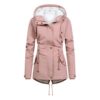 Veste Chaude D'hiver Pour Femmes Épaissir Parka Polaire Chaude Coupe-Vent Outercoat