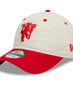 New Era 9Twenty Adjustable Cap Manchester United Beige Adult Unisex Casual Outdoor Adjustable Fit