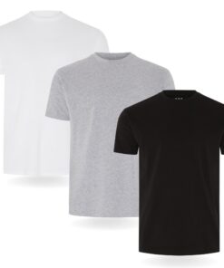 FM London Lot de 5 T-Shirts de qualité supérieure pour HommesŒuvres de design légèrement ajusté OEKO-TEX STANDARD 100 |
