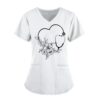 Blouse Infirmiere Femme en Solde d'été + Uniforme Medicale Infirmière + Veste Infirmière Pas Cher