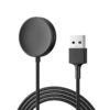 Wanme Chargeur pour Samsung Galaxy Watch 8/8 Classic/7/FE/ULTRA/6/6 Classic/5/5 Pro/4/4-Classic/3/Active 2/Active Noir