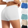 Channo Culottes Shorts confortables et douces en nylon sans coutures pour femmes en été au travail et loisirsStretch et