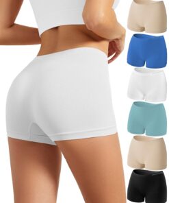 Channo Culottes Shorts confortables et douces en nylon sans coutures pour femmes en été au travail et loisirsStretch et