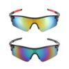 AYNKH 2 Pack Lunettes de Soleil pour Enfants Mode et Sécurité en Cyclisme et Sports Extrêmes UV Protection