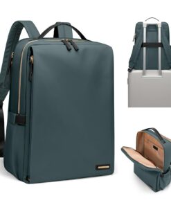 Sac à Dos élégant pour Ordinateur Portable pour Femme, Voyage, Travail (Vert Foncé) Sac à Dos élégant pour Ordinateur