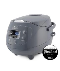 Panda Mini cuiseur à riz Ninja Cobalt Grey 4 fonctions multicuiseur bol en céramique avancée logique floue (3,5 tasses)