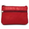 Charmoni Sac à Money Multi Compartment Real Leather Wallet for Men - Red
