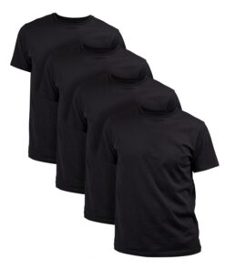 Basic Treasure Lot de 4 t-Shirts OEKO-TEX STANDARD 100 pour Homme, 100% Coton, Tailles M, L, XL, 2XL ou 3XL, Lot Populai