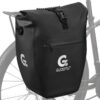 Sacoches GUOOTU pour vélo noir, réflecteurs et poignée de transport (Lot de 2, 32 l) Sacoche GUOOTU portable pour vélo