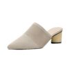 Chaussures d'affaires compensées légères et respirantes pour femme - Chaussures d'été - Talons larges