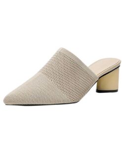 Chaussures d'affaires compensées légères et respirantes pour femme - Chaussures d'été - Talons larges