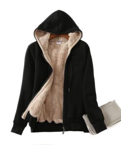 LBL Veste Polaire Femme Chaud Doublure Polaire Zippée à Manches Longues pour Hiver Échauffante et Mode