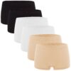 Titre SEO optimisé : Fabio Farini Culottes en microfibre doux pour dames, sans couture, lot de 6,confort quotidien, maté