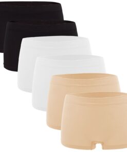 Titre SEO optimisé : Fabio Farini Culottes en microfibre doux pour dames, sans couture, lot de 6,confort quotidien, maté