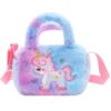 TPZORJX Sac enfilable bandoulière licorne peluche fille ado femmes mignonnes petit bied femmes