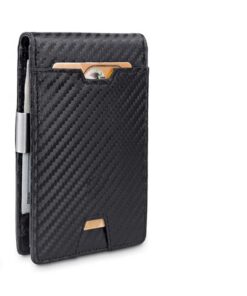 Mellow & Finch Portefeuille en Carbone avec Protection RFID - Pour Homme - Sac à Main Sécurisé et Élégant - Portefeuille