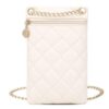 Pochette Téléphone Portable pour Femme en Cuir PU, Mini Pochette Sac Téléphones pour Femme, Petit Accessoire Mode pour F