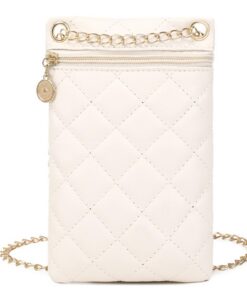 Pochette Téléphone Portable pour Femme en Cuir PU, Mini Pochette Sac Téléphones pour Femme, Petit Accessoire Mode pour F