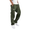 Pantalon cargo générique pour homme avec de nombreuses poches et laçage, idéal pour les hommes actifs - Grande taille(di