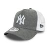 New Era 9FORTY New York Yankees A-Frame Tricorne Chapeau Gris-Boutonné Essentiel
