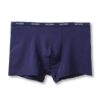 Boxers respirants pour homme - confortables et doux - taille élastique - sous-vêtements rétro pour homme - taille moyenn