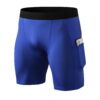 Yishengwan Homme Collant de Compression pour Running et Fitness - Séchage Rapide et Respirant avec Poche
