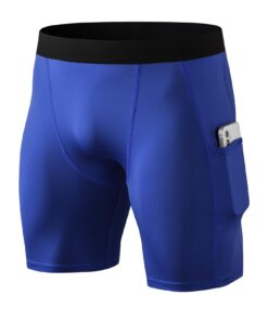 Yishengwan Homme Collant de Compression pour Sport et Fitness - Séchage Rapide, Respirant, Poche à l'Avant, Couleur Uniq