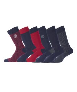 Chaussettes Serge Blanco Homme Lot de 6 Élégantes et Confortables pour Sport et Travail