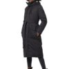 Veste d'hiver longue Navahoo femme - Chaude en fourrure synthétique - Ceinture à capuche B953