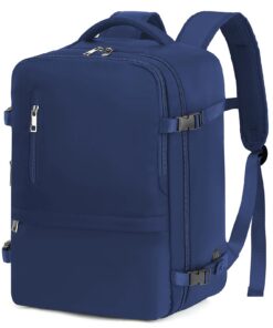 VMIKIV Bagage Cabine Sac à Dos Voyage Femme Homme pour Travail Ryanair Avion Sécurité Sous Le Siège