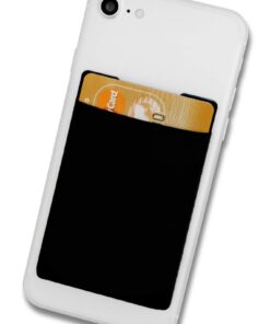 Cardsock - Porte-Carte Réutilisable pour Téléphone Portable - Protection contre RFID - Brillant Noir - Idéal pour Voyage
