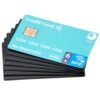 Valonic Carte Anti RFID - Protection Fine - Pour Cartes sans Contact, Crédit et Carte Bleue - Noir - Réseau Populaire -