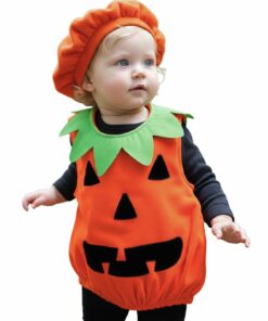 Costume Halloween Bebé Citrouille + Costume Petite Citrouille Fille + Déguisement Halloween Enfant Citrouille