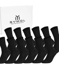Chaussettes Diabétiques SYMOL pour Hommes et Femmes, Grande Taille (39-54),Sans Élastique & Sans Couture, Convient aux P