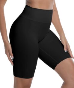 Towintec Short de sport anti-frottement pour cyclistes et yogis en été Taille haute Collants Push Up Fitness Gym Pilates