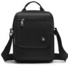OIWAS Sacoche Homme Noir Petite pour Randonnée Vacances Marche, Sac Bandoulière Pochette Mini Besace Étui à Dos Compac ⛰