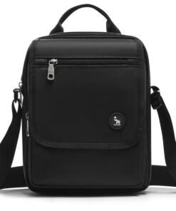 OIWAS Sacoche Homme Noir Petite pour Randonnée Vacances Marche, Sac Bandoulière Pochette Mini Besace Étui à Dos Compac ⛰
