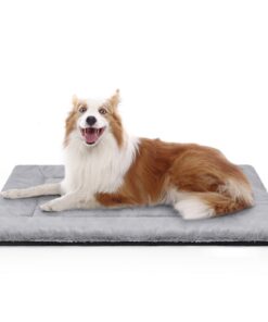 ZENGAOOU Panier Chien Lavable, Base Antidérapante, Confortable pour Grands Chiens, Tapis 90x60 cm, Matelas Respirant pou