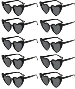 Lunettes de soleil Agogue Lot de 10 paires Noires - Tendance - Idéales pour fêtes et festivals - Lunettes de soleil pour