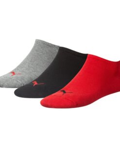PUMA Sneaker Socken Invisible 3p Basket Homme Noir Élastane 100% Mode Appropriate Footwear Comfortable Design Moussole D