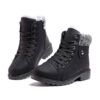 Hitmars Botte Femme Hiver Neige Antidérapant Fourrure Chaudes Snow Boots Mode (Noir, Marron, Gris, Rose) EU 36-43
