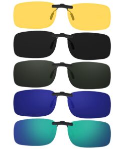 ZITUZY Clip Solaire pour Lunettes De Vue, Anti-UV Polarisées, pour l'Exterieur et la Conduite, Spécial pour l'Optimisati