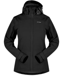 Veste Softshell KUTOOK Femme Chaud Imperméable et Coup Vent pour Randonnée Ski HC402
