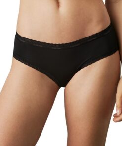 Calvin Klein Shorty Taille Haute Femme Coton Élasthanne Environnementalément Responsable