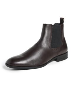 BOSS Colby Cheb_gr Chelsea Bottes en Cuir pour le Travail